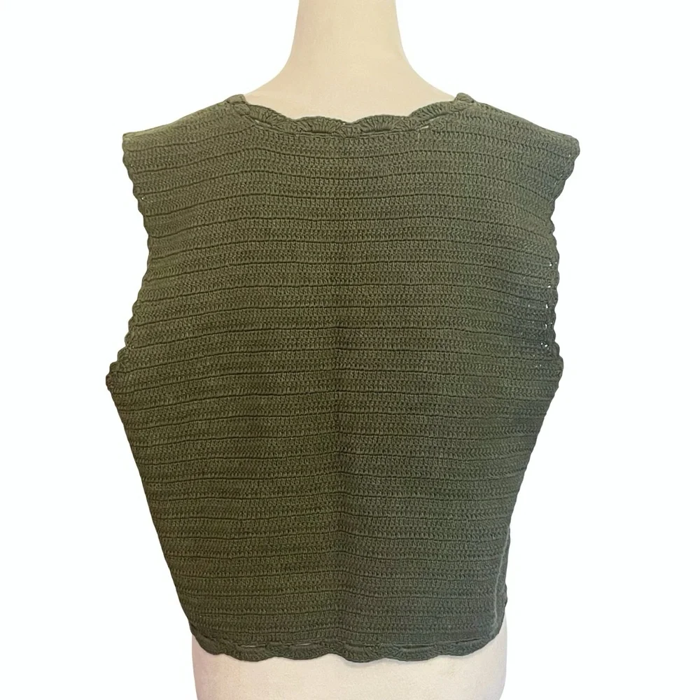 All That Remains Lucy Crocheted Cotton Vest - Picture 3 of 5